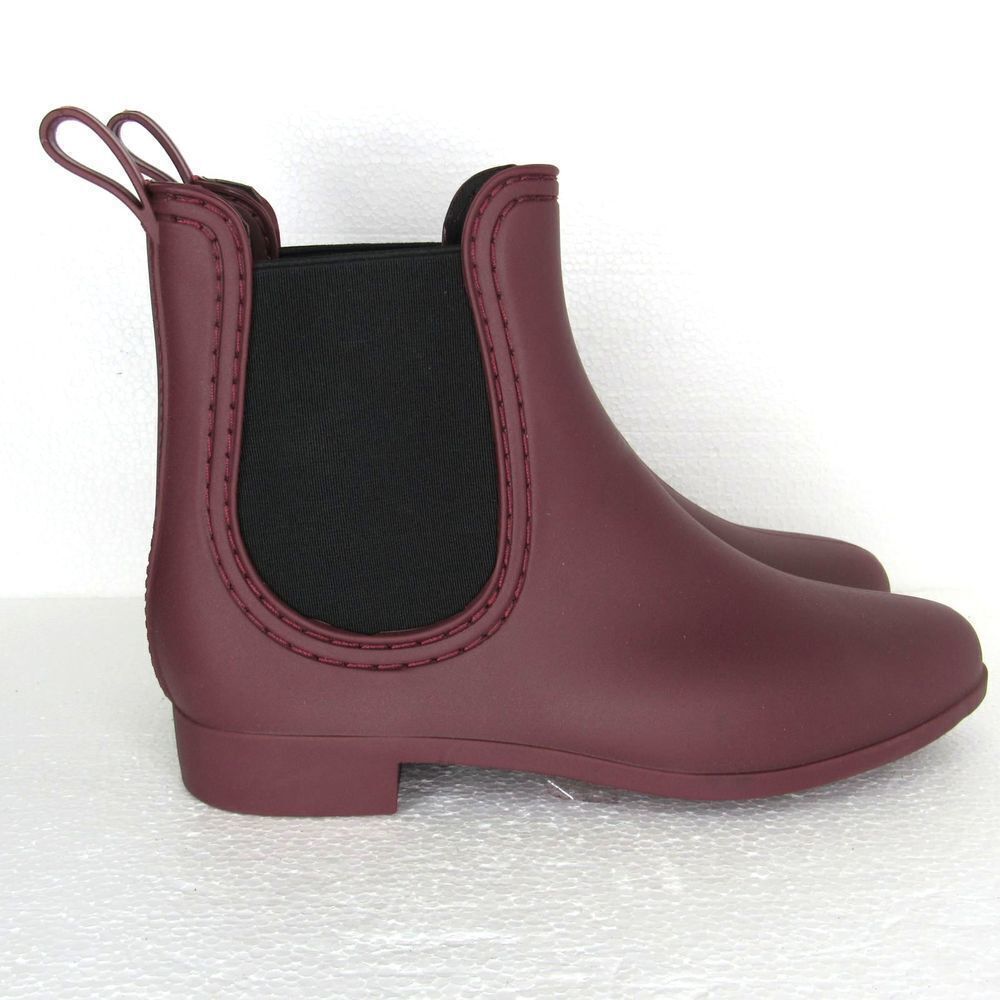 Report Slicker Chelsea Rain Bootie Burgandy Size 6